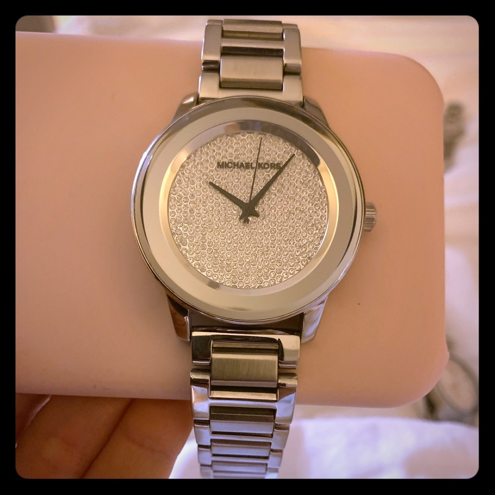 Michael Kors women kinley diamond pave watch